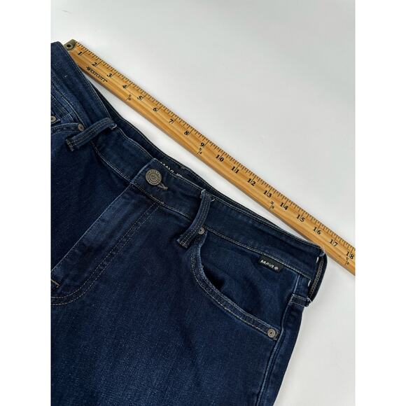 Mavi Matt Relaxed Straight Jeans 30 x 30‎ Stretch Dark Wash - Picture 12 of 14